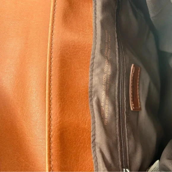 Matt & Nat Cognac Vegan Leather Backpack - Picture 6 of 7